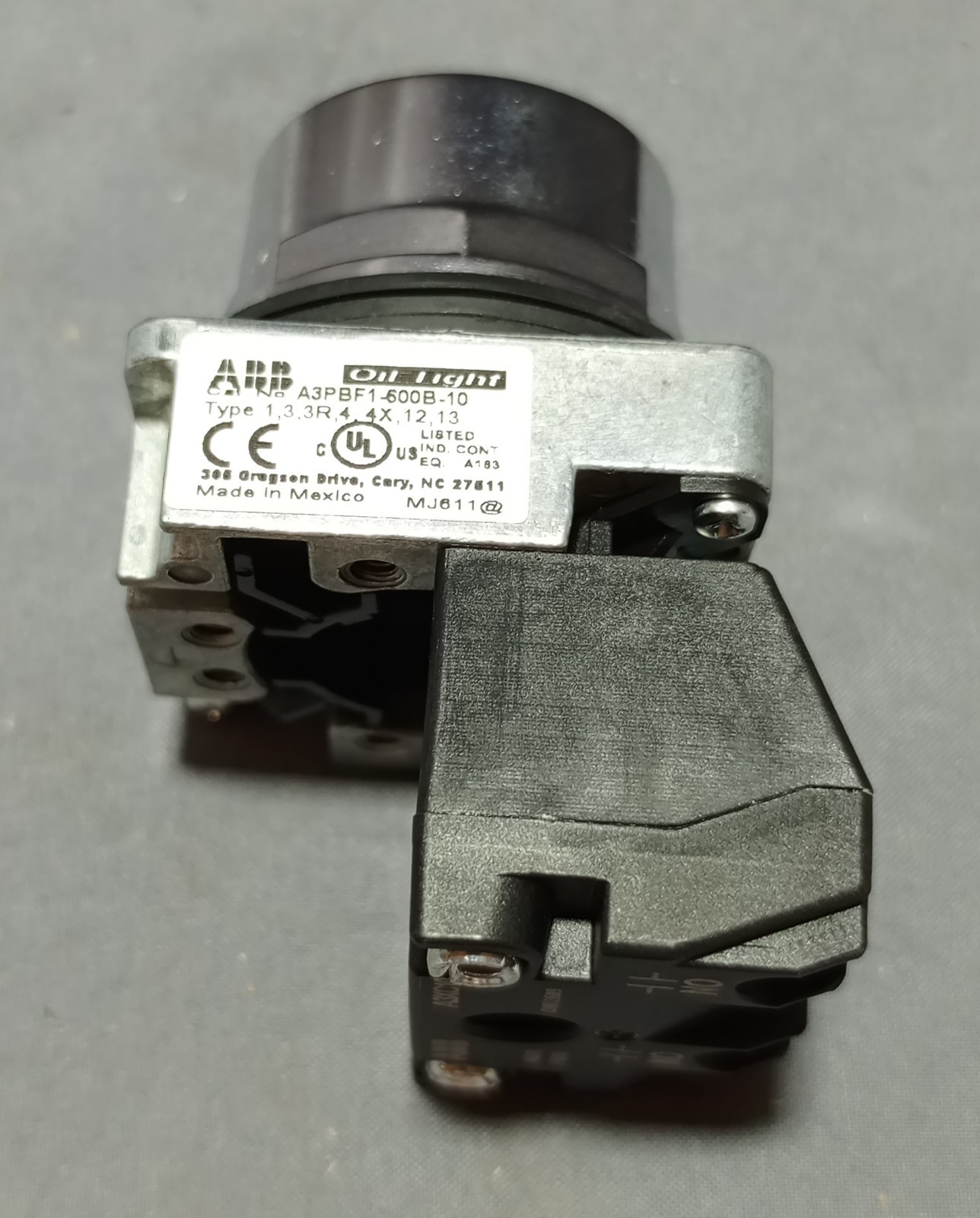 ABB Push Button Operator Flush Cap A3PBF1-600B-10
