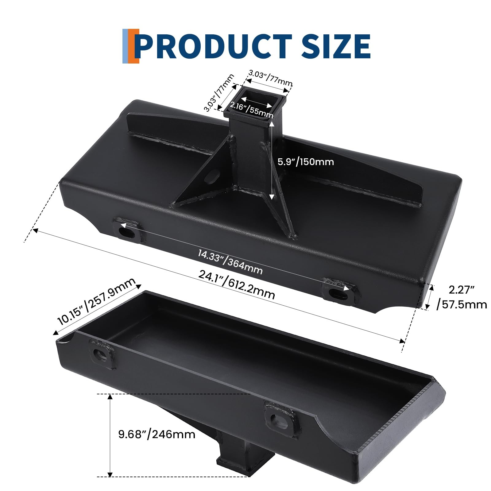 Mini Skid Steer Receiver Hitch Mount Plate Attachment For Toro Dingo Ditch Witch