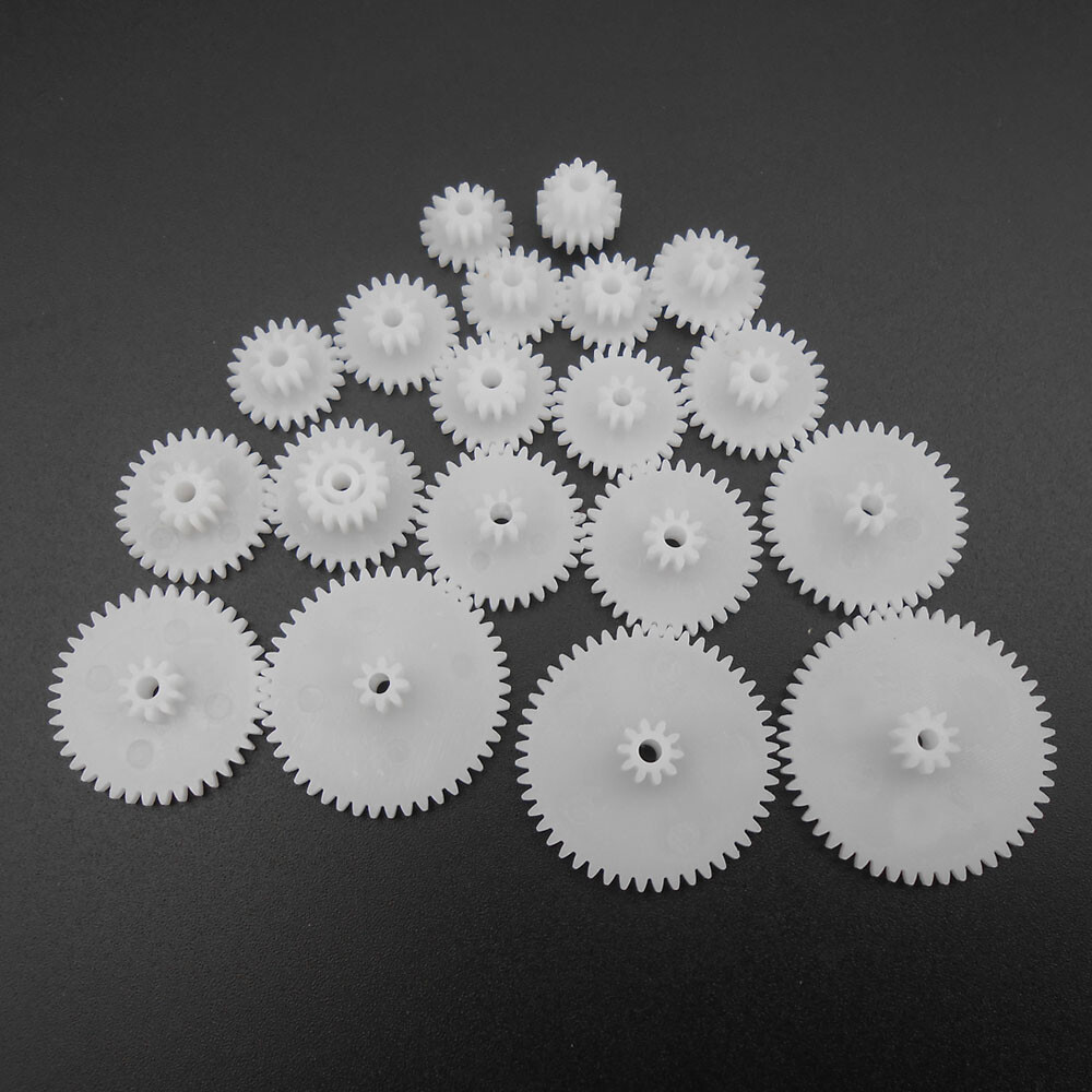 5 Bags X 19 Kinds 19Pcs 0.5Mod Double Gear Reduction Gear Bore 2.05MM 1.95MM 2MM