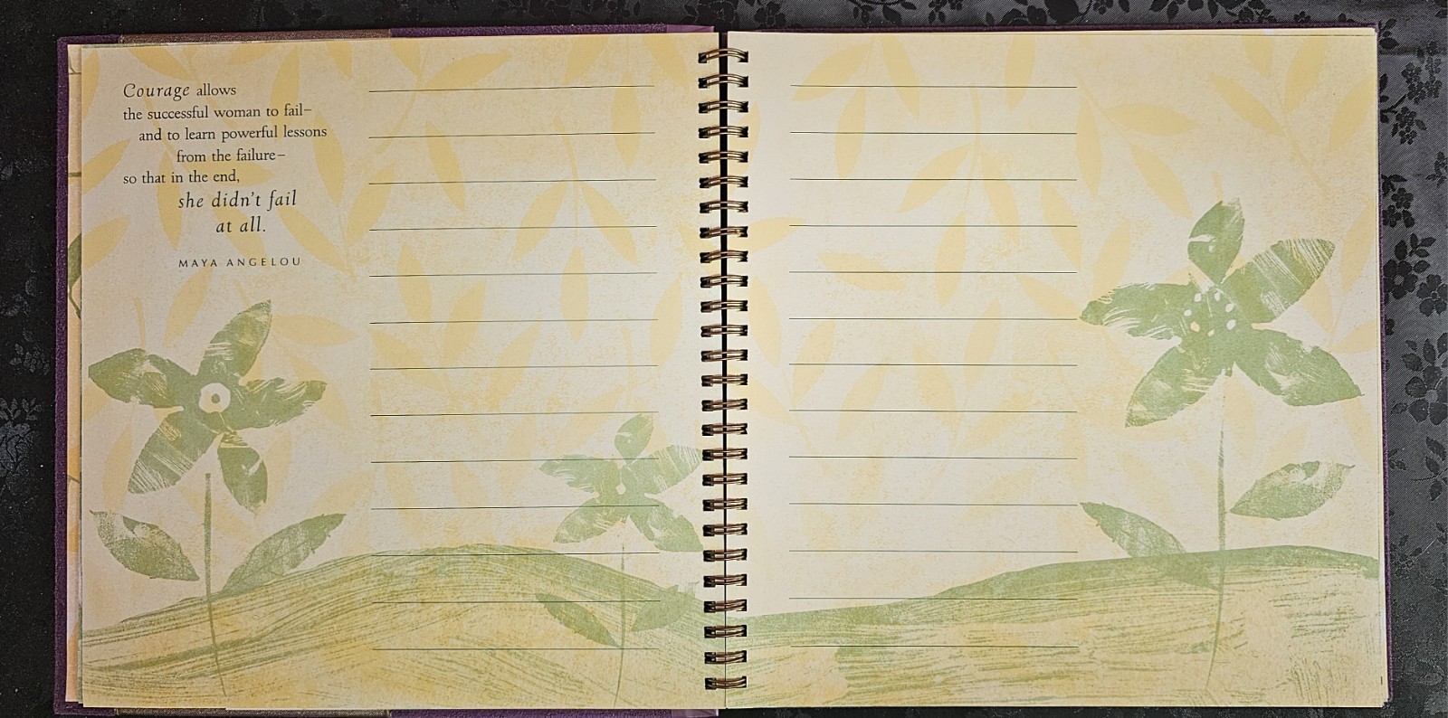Hallmark Maya Angelou Journal «Life Is Pure Adventure» Never Used