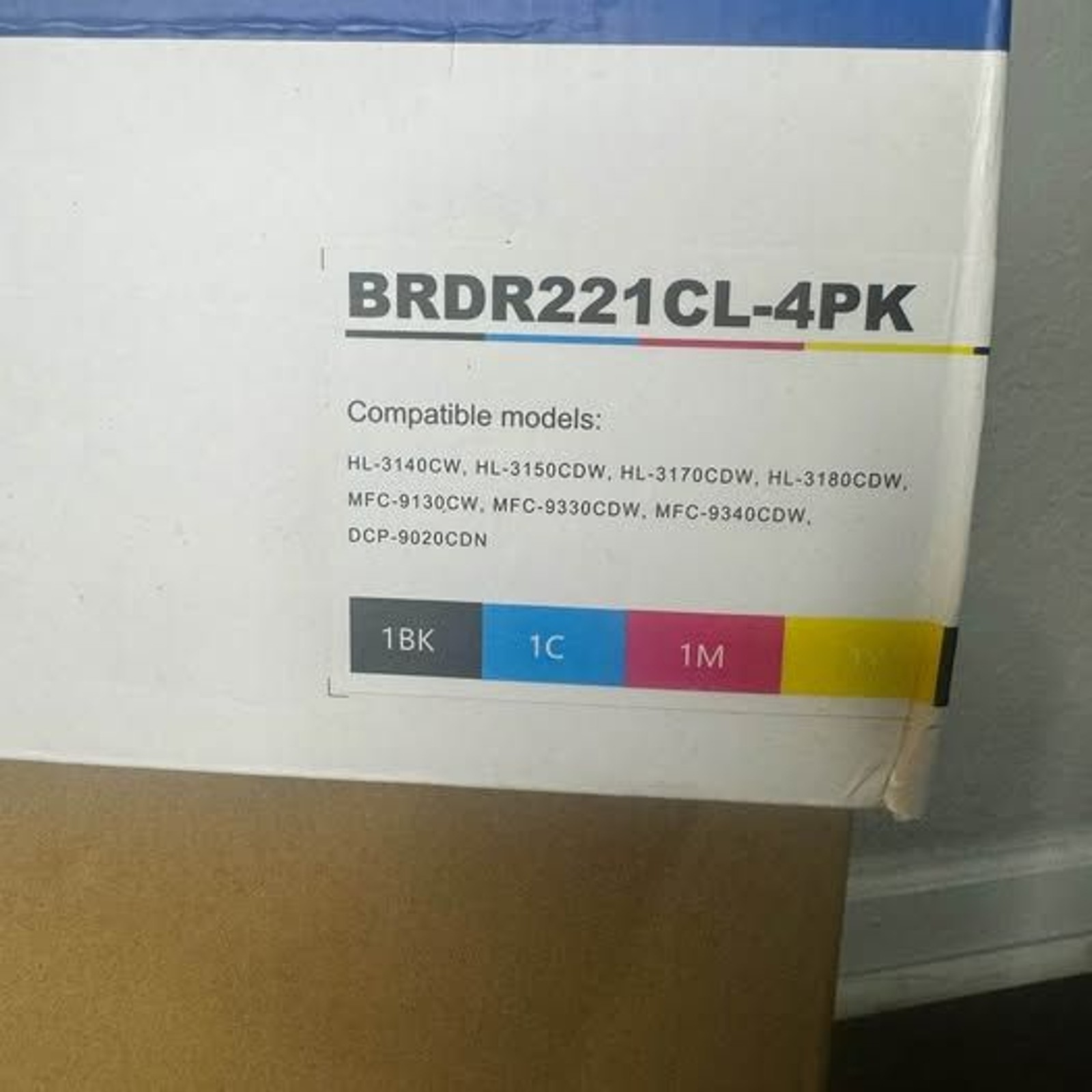 4PK Toner Cartridge Set for Brother Printers (BRDR221CL)