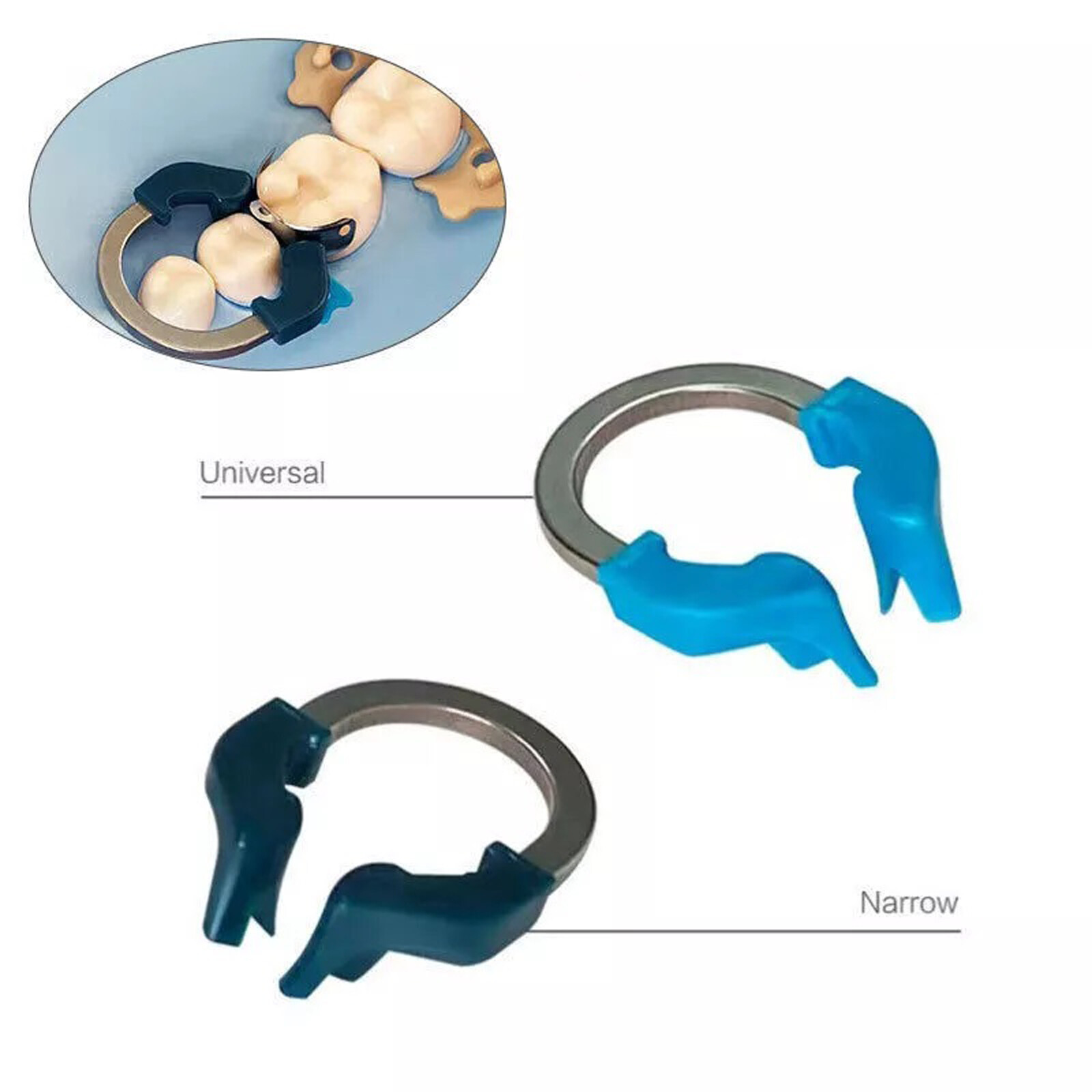 Dental Matrix Bands Ring Sectional Matrice Clamp Fit Garrison Palodent V3 System