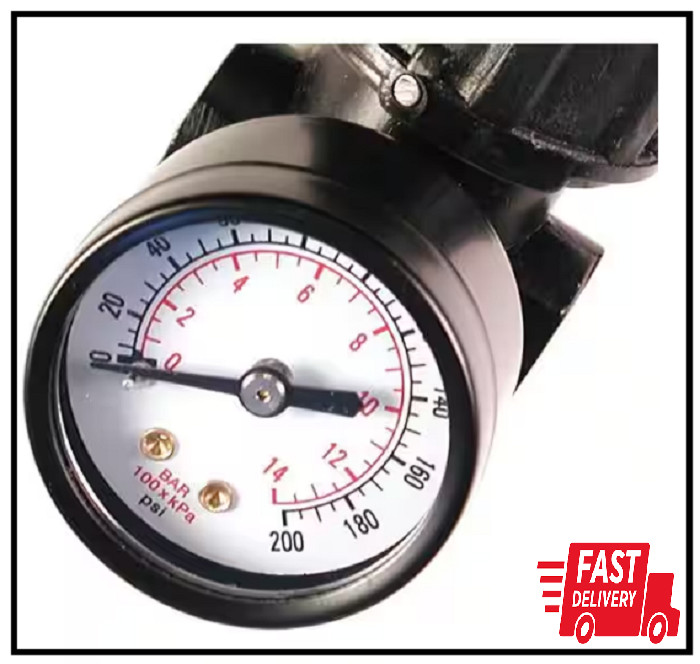 Primefit Air Compressor Regulator 1/4in NPT 160 PSI Gauge Pressure Control Tool