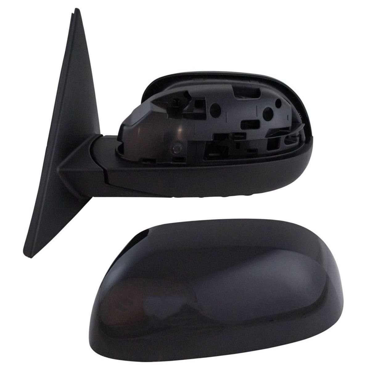 Left Driver Power Mirror Black Paintable Manual Flat Glass 3-Pin Kia Soul 14-18