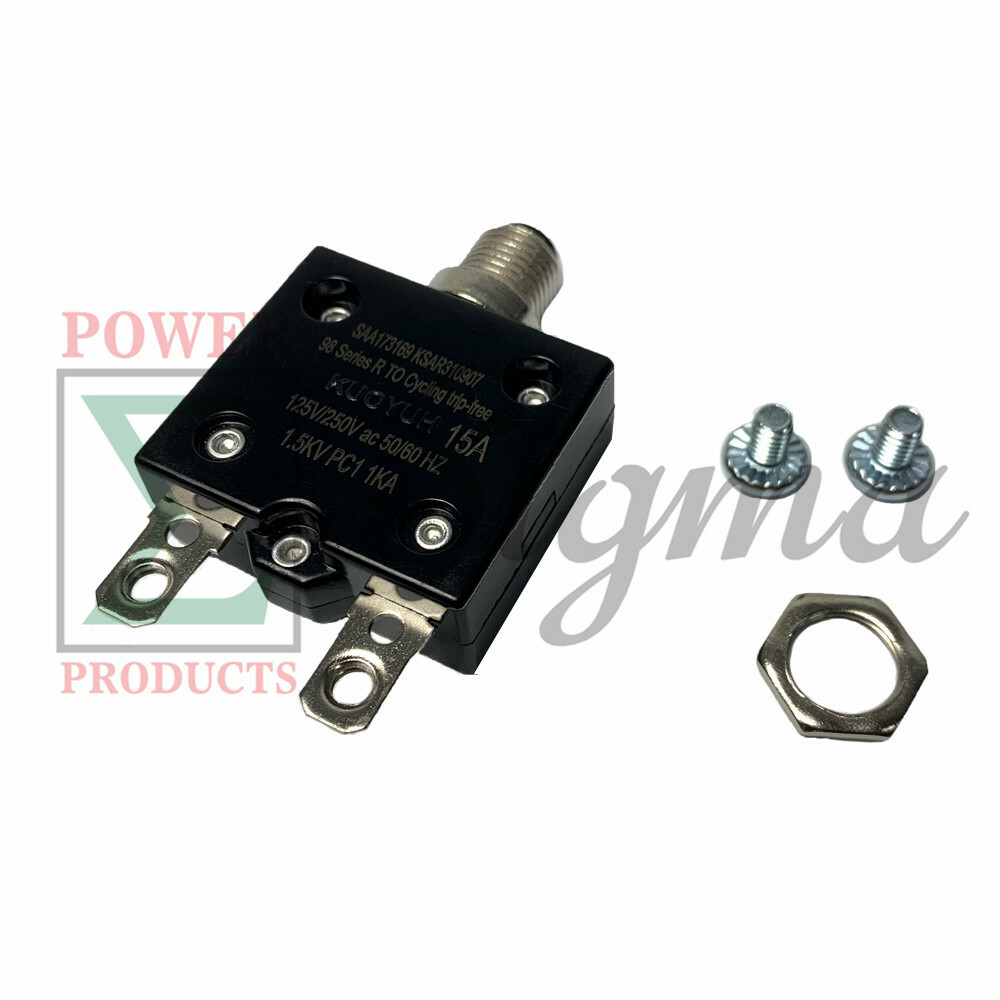 15A 120/250V Circuit Breaker For Harbor Freight Predator 4000W 4375W Generator