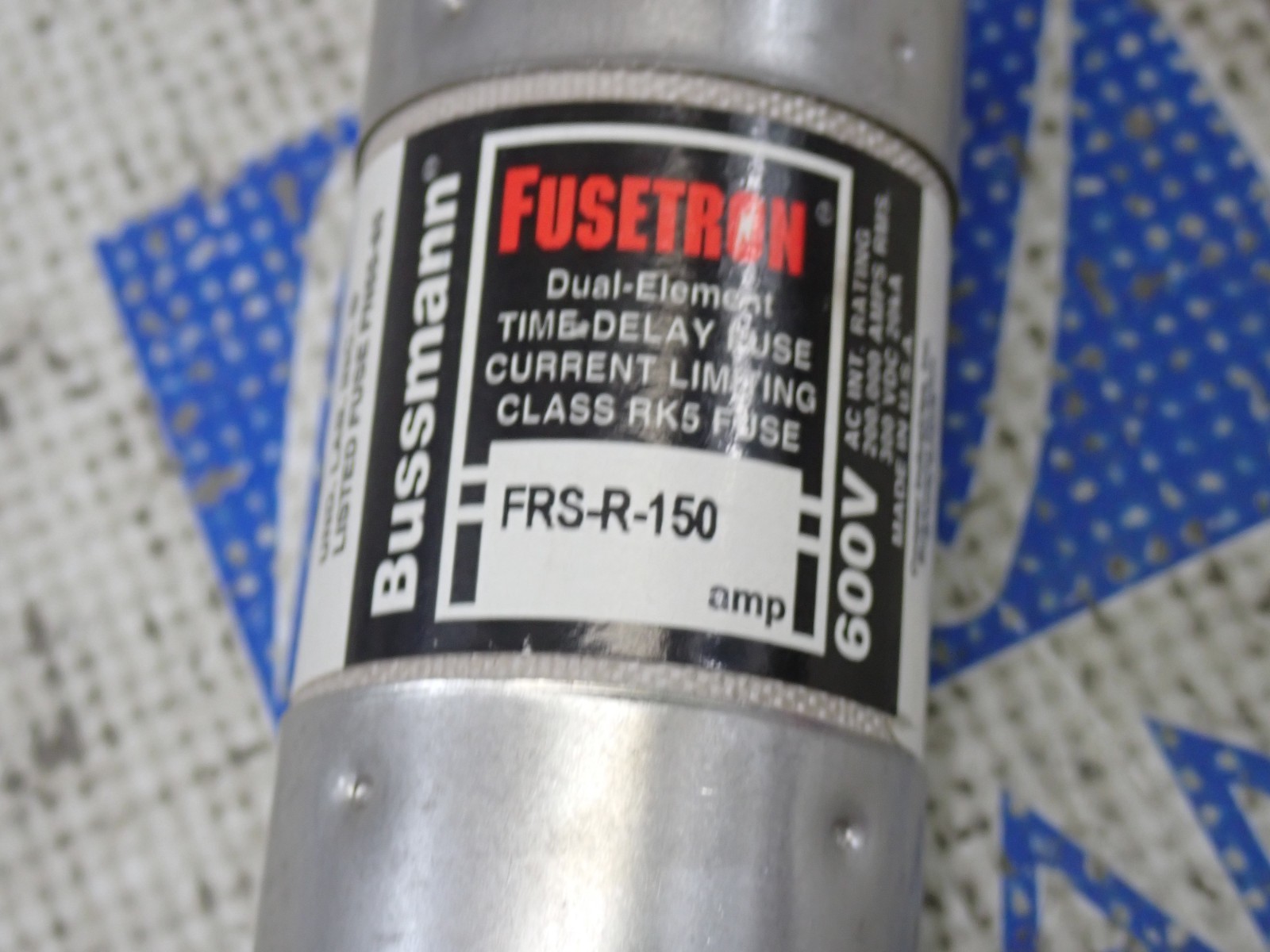 Fusetron FRS-R-150 Fuse RK5 150 Amp 600V Time Delay Long Stab