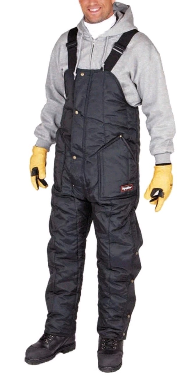 Refrigiwear 0385R Insulated Bib Overalls, Nylon Dark Navy Sz XL NWOT