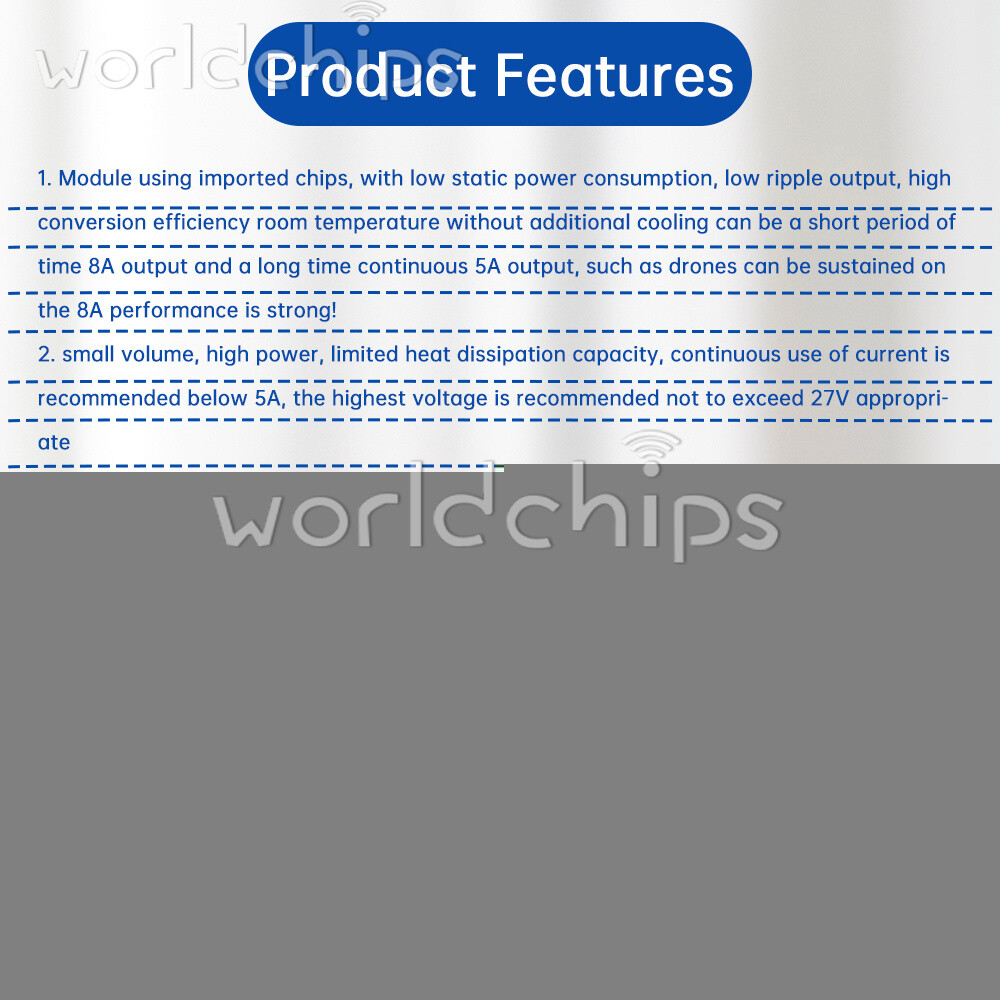 27V to 5V 12V 8A Mini DC-DC Voltage Reduction Module High Power Buck Module