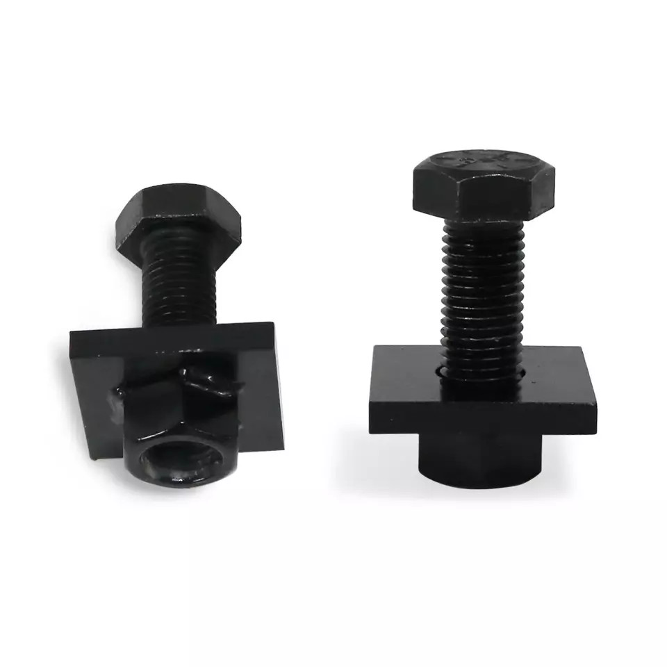 For 8 x 6.5 Lug 8000LB Shipping Container Wheels Steel Bolt-on Spindle Kit Black
