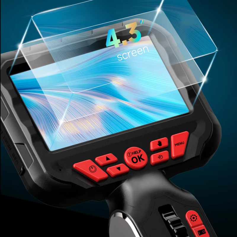 4.3-in screen 360° rotate HD camera Borescopes for industrial pipeline