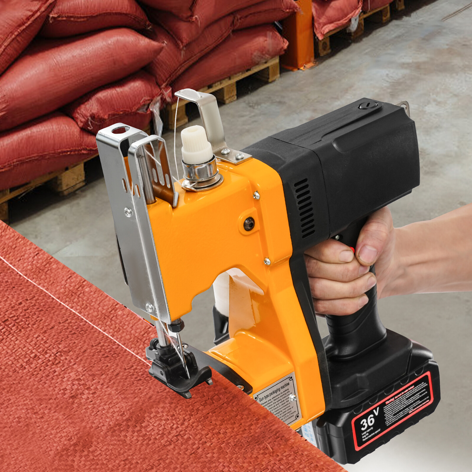 Electric Bag Stitching Closer Portable Wireless Sack Seal Sewing Machine Kit