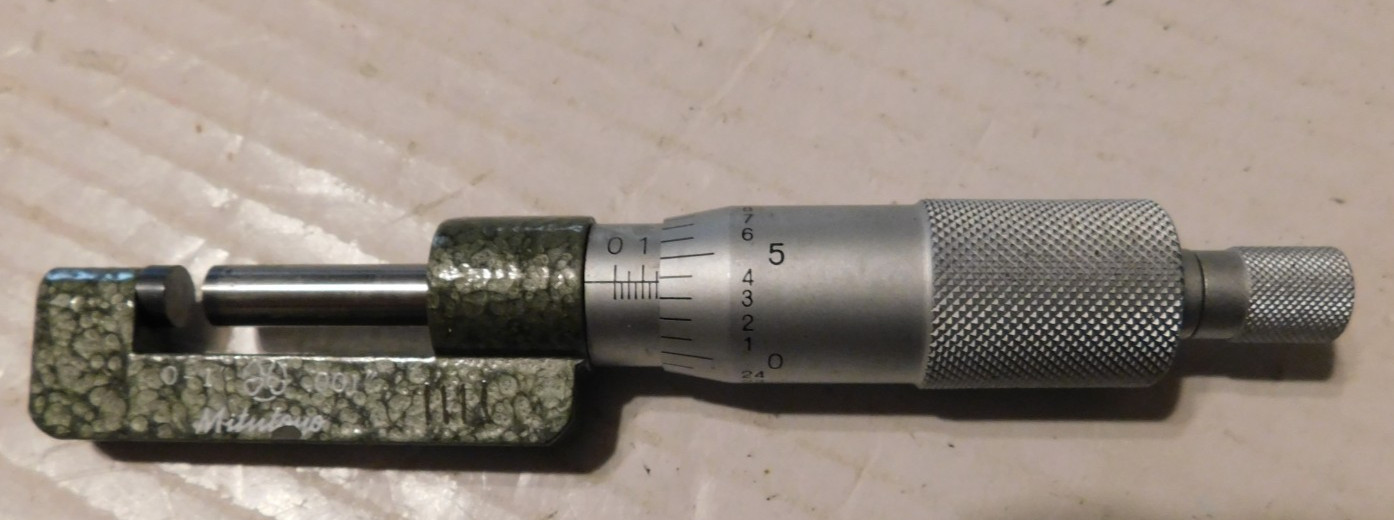 Mitutoyo 0-1″ Hub Micrometer Japan No. 147-351