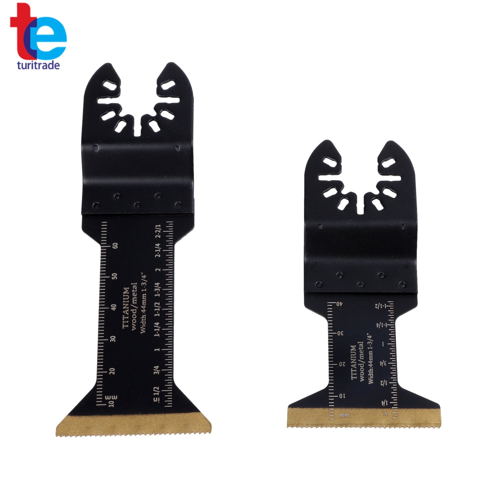 12 PIECES TITANIUM OSCILLATING SAW BLADES EXTENDED METAL CUTTING BLADES