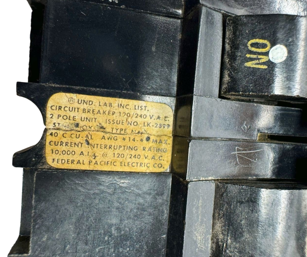 FPE NA220 Stab-Lok Circuit Breaker, 2-Pole, 20A, 120/240VAC, Type NA