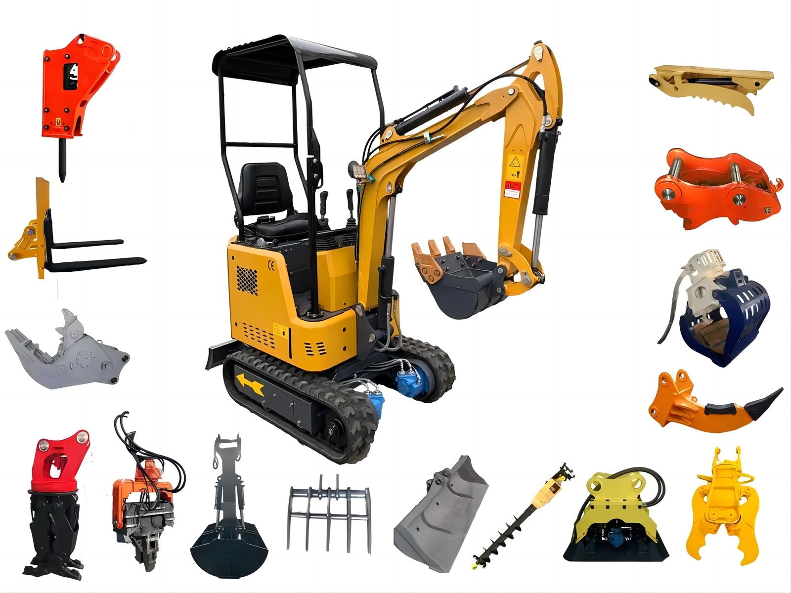 Excavator Hydraulic Compactor Vibrating Plate Tamper for Excavator 4-9 Ton