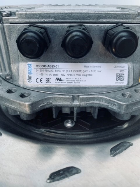 ebm papst fan R3G500-AG25-01