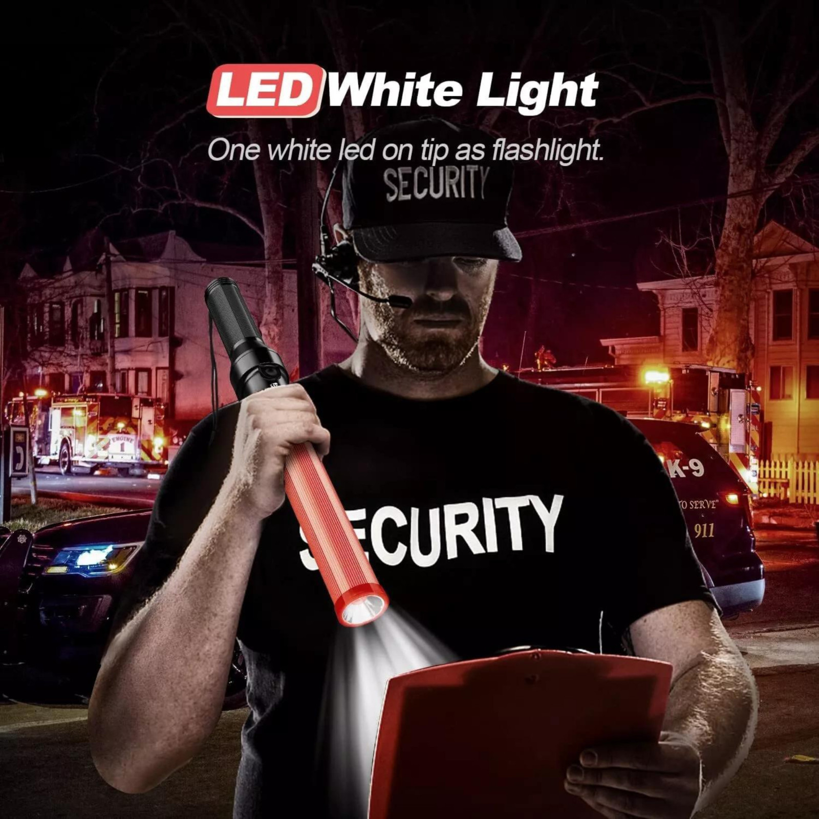 Traffic Control LED Light Wand Safety Security Lightup Baton