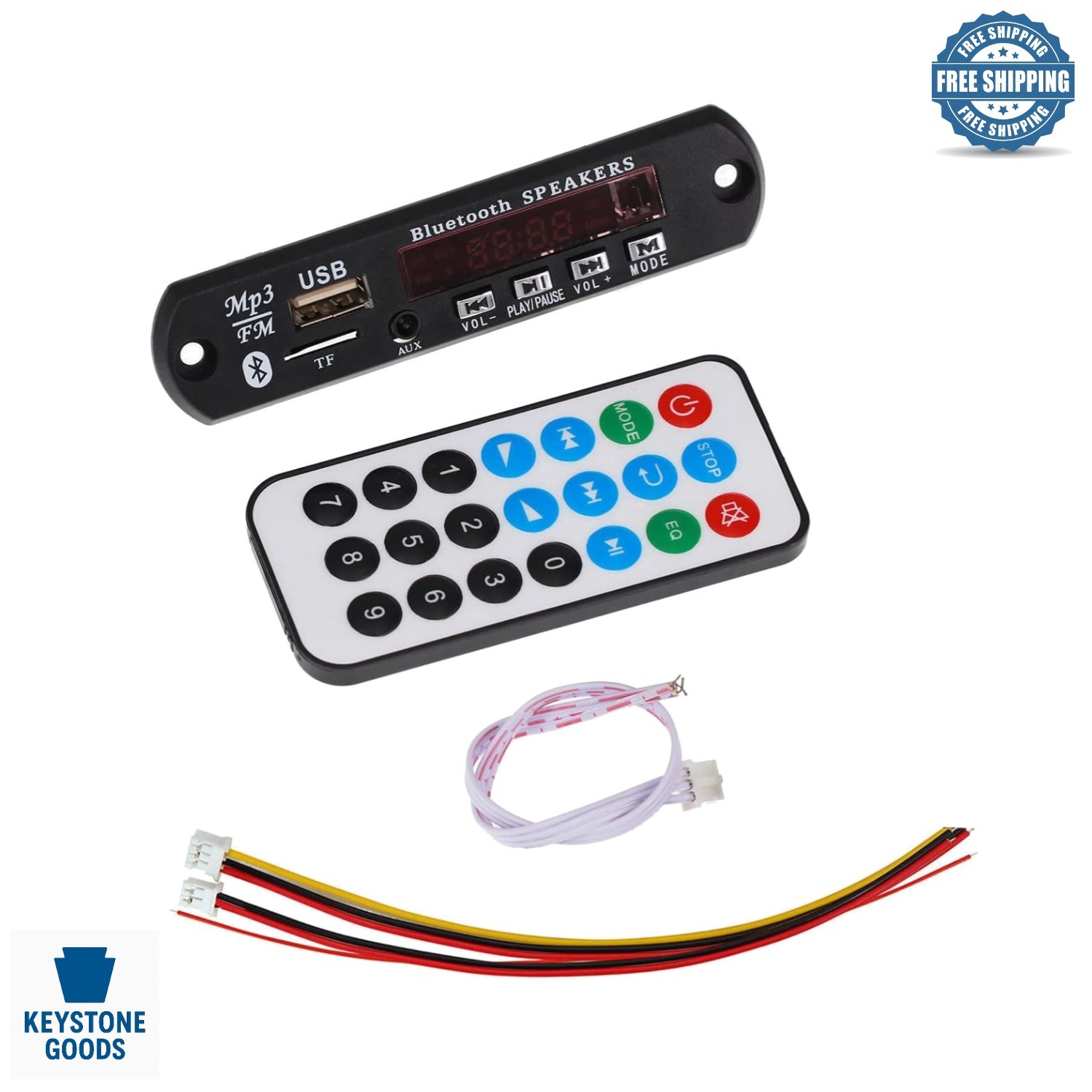 Digital WAV & MP3 Lossless Decoder Board with FM Radio & USB for Audio Projects