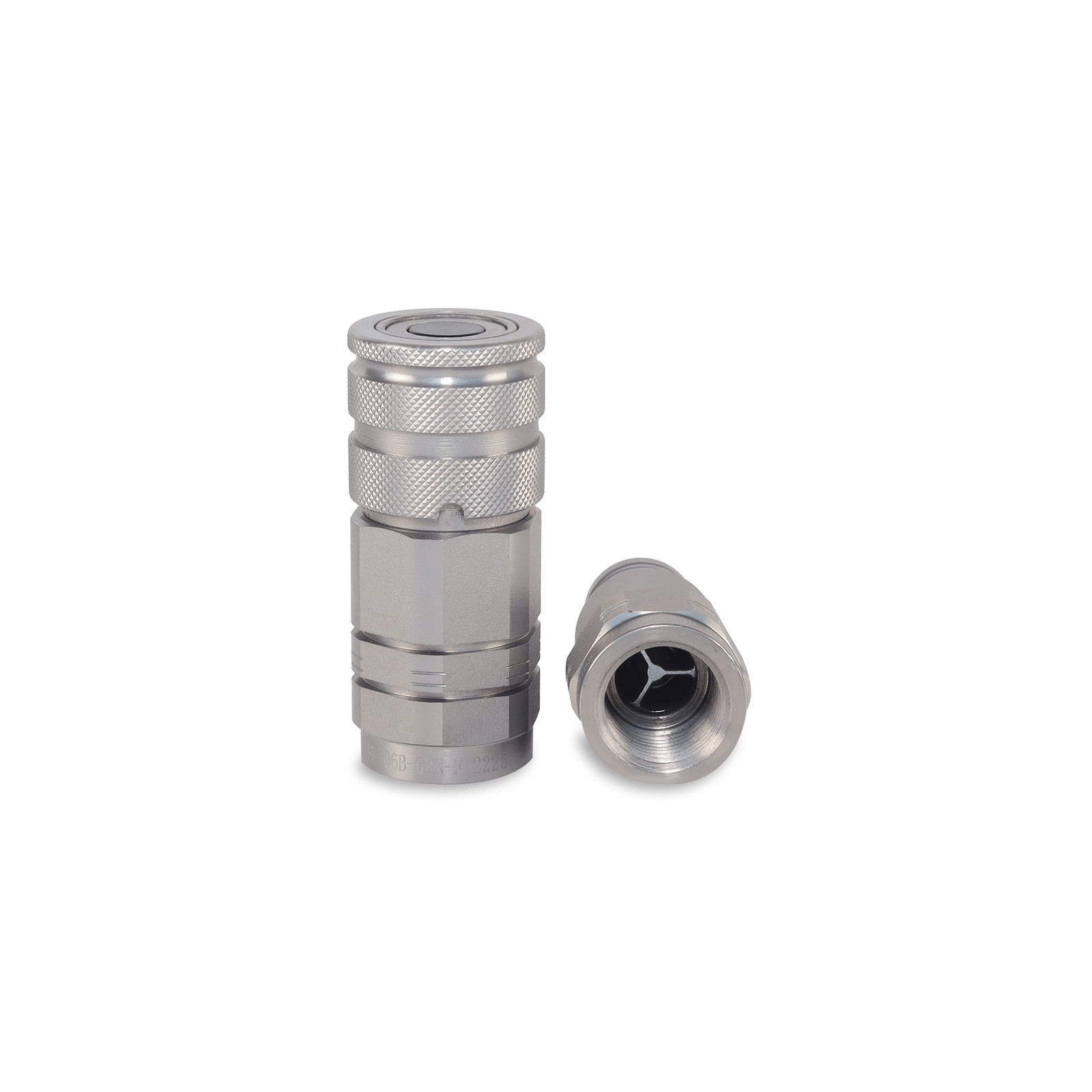 3/8″ Flat Face Hydraulic Quick Couplers Set – 1/2″ NPT Thread