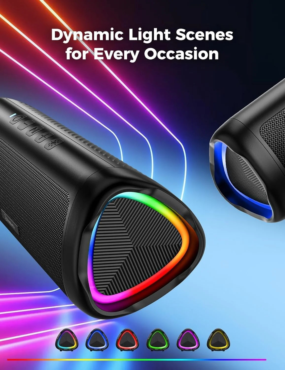 Bluetooth Speaker, 20W HD Sound, Portable Wireless, IPX5 Waterproof, Up to 24H P
