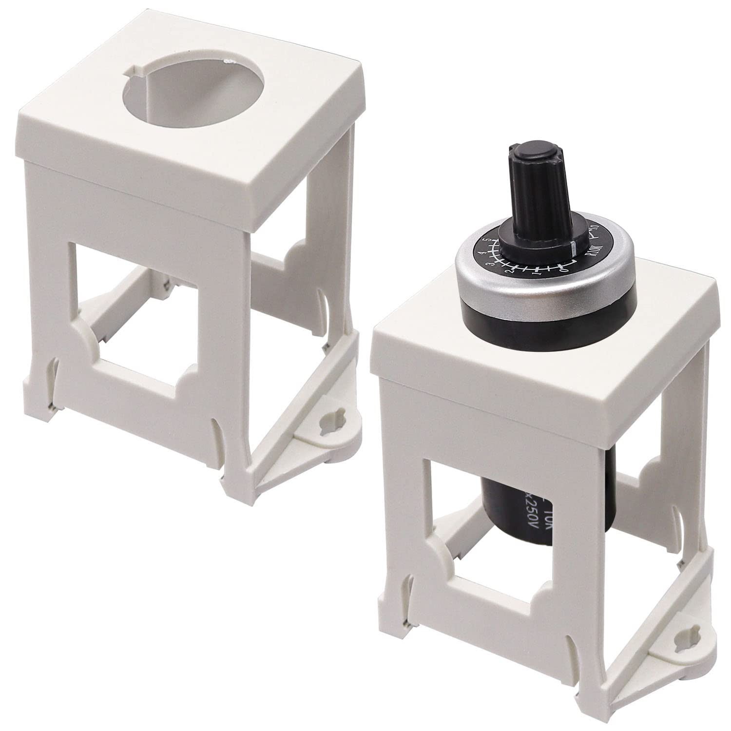 DIN Rail Mount Bracket 2PCS Push Button Holder