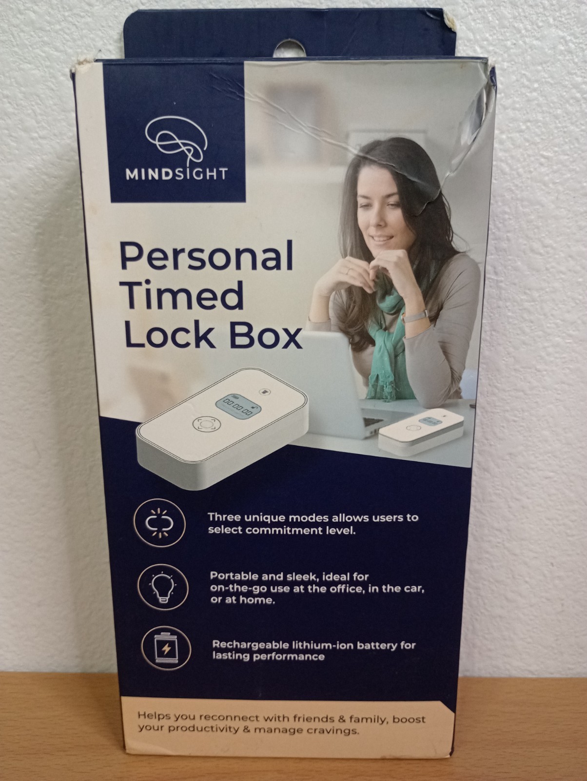 Mindsight Personal Timed Lock Box, Beat Everyday Temptations & Screen Time
