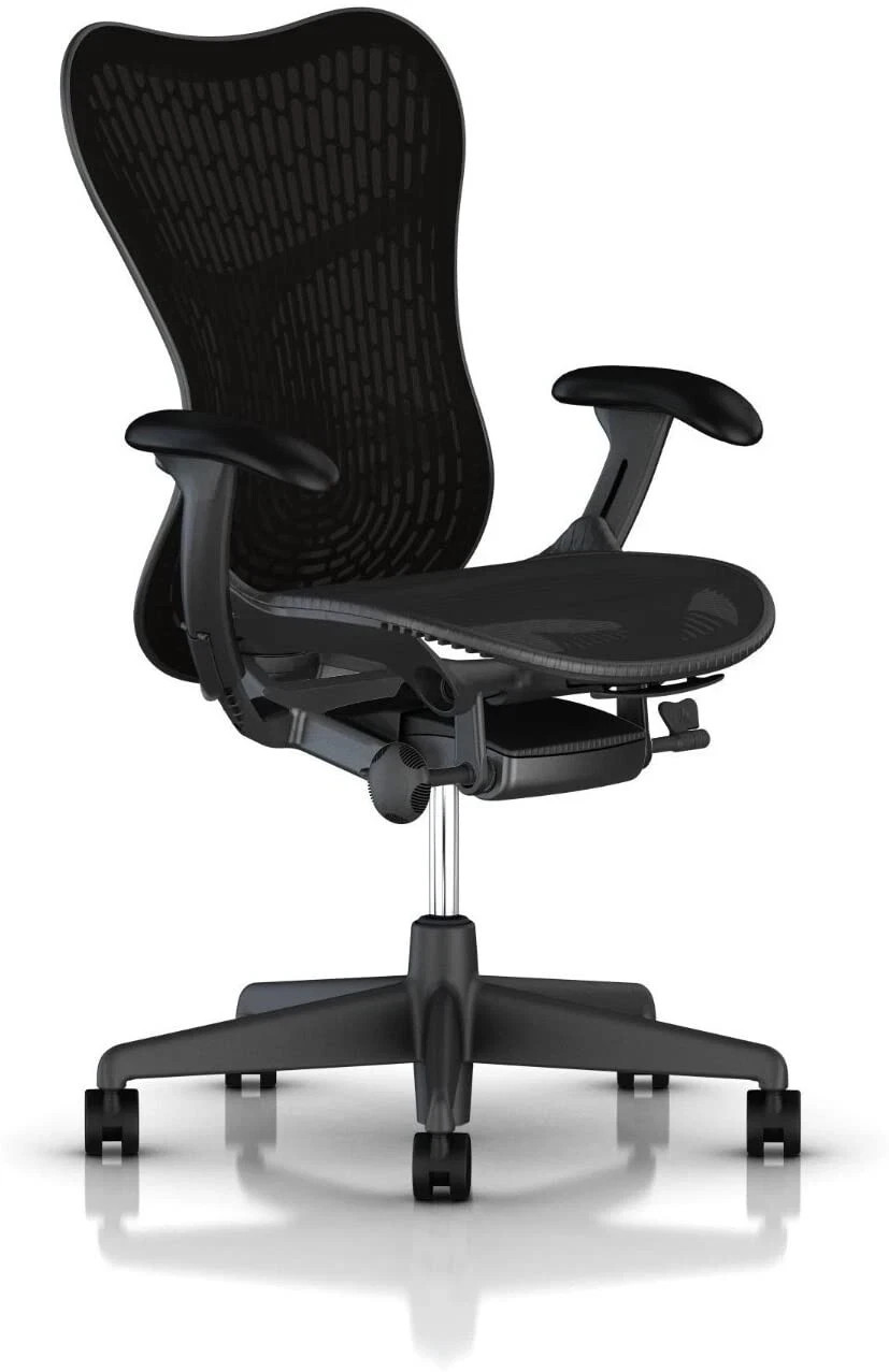 Herman Miller Mirra 2 Chair w/Adjustable Features Graphite Frame Full Restored