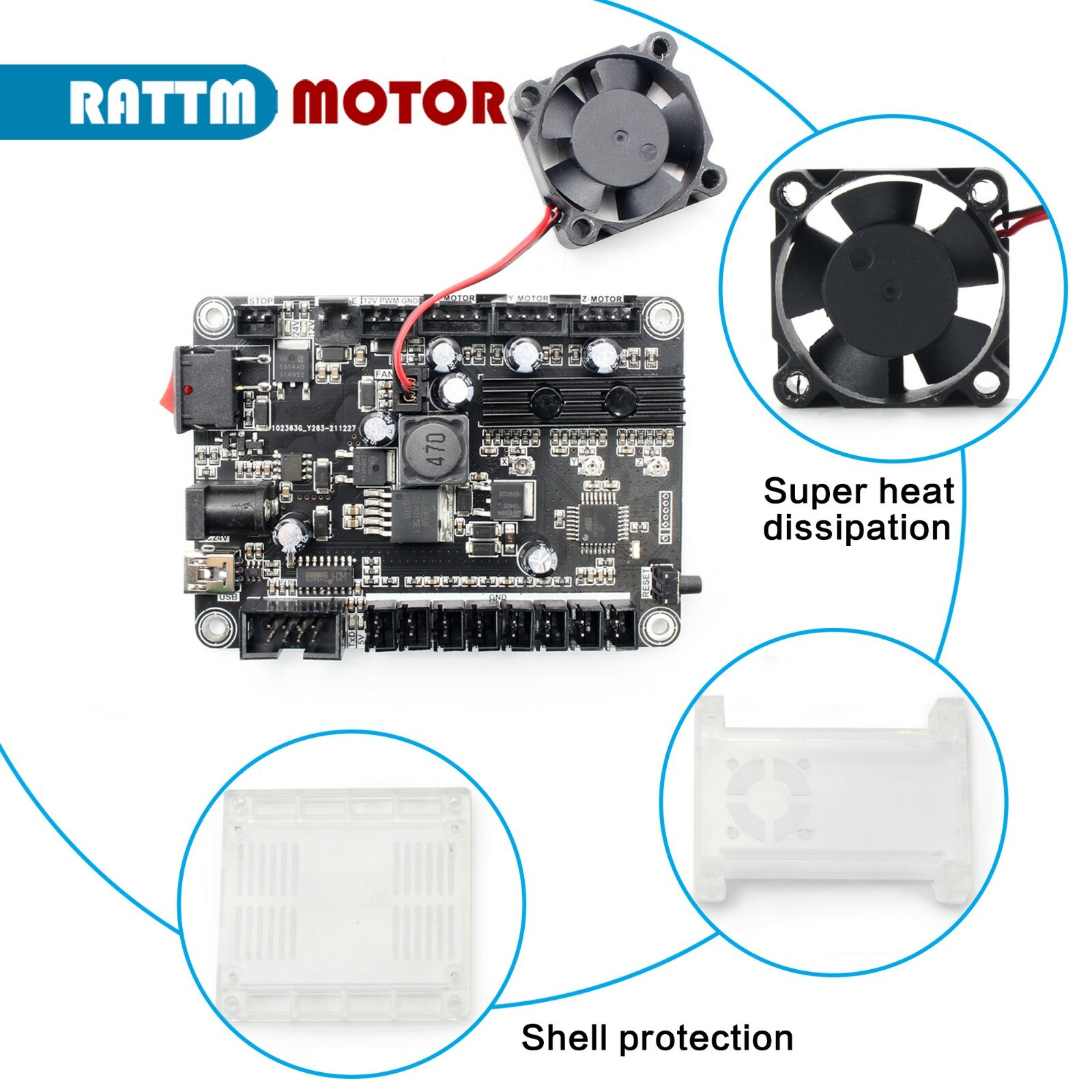 【US】GRBL 1.1F Controller Board CNC Router Engraver Machine 3018 PRO Control Card