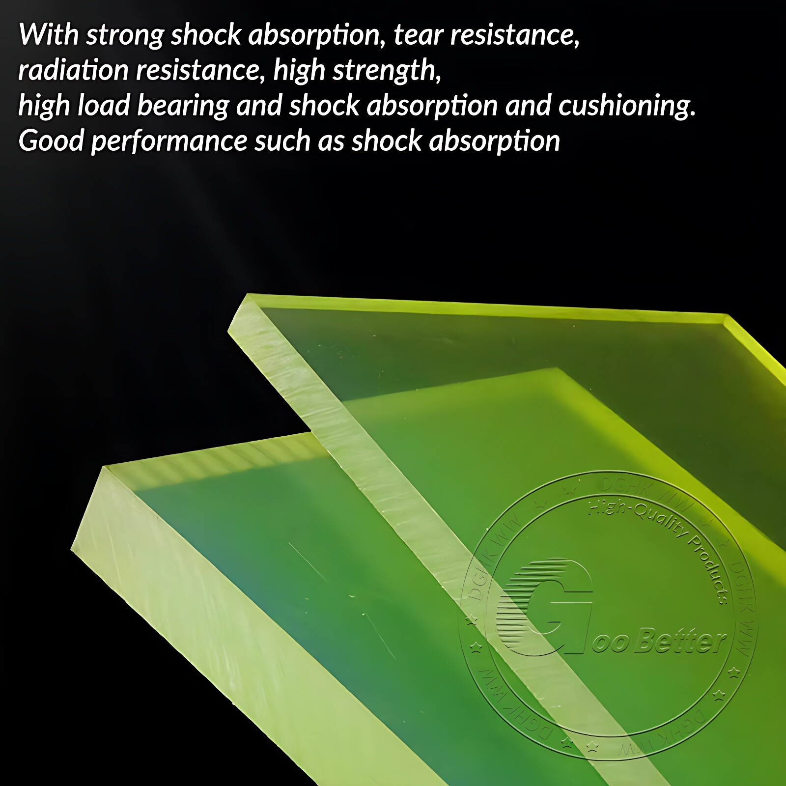 Polyurethane Sheet PU Rubber Board Elastic Damping Cushion Thickness 1mm-100mm