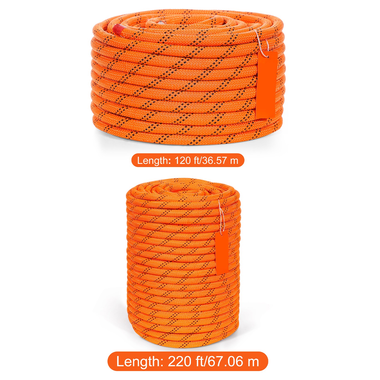 Uimoso Arborist Tree Climbing Rope 220ft Double Braid Polyester 1/2″ 3/4″ 3/8″
