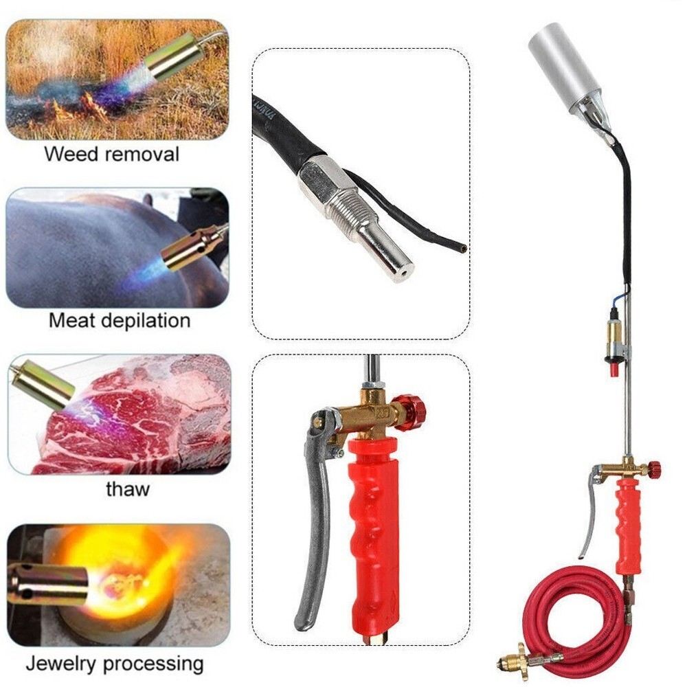 Portable Propane Weed Torch Fire Starter Ice Melter Burner Kit with 79″ Hose