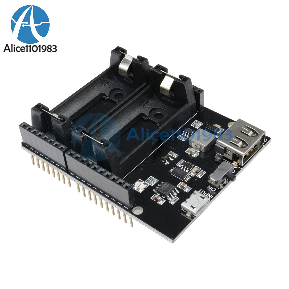 ESP8266 ESP32 16340 Battery Shield Power Bank Supply Module for Arduino UNO R3