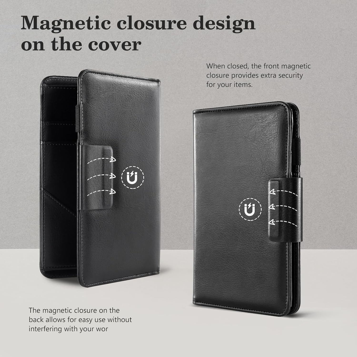 Server Book – 5.12″ x 7.91″ Waiter Wallet Organizer in Genuine Leather, with …