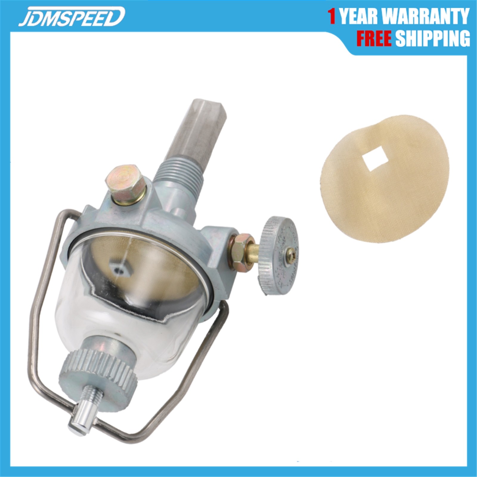 2N9155B Gas Fuel Sediment Bowl w/Shut Off For Ford NAA Jubilee 2N 8N 9N NAA9155