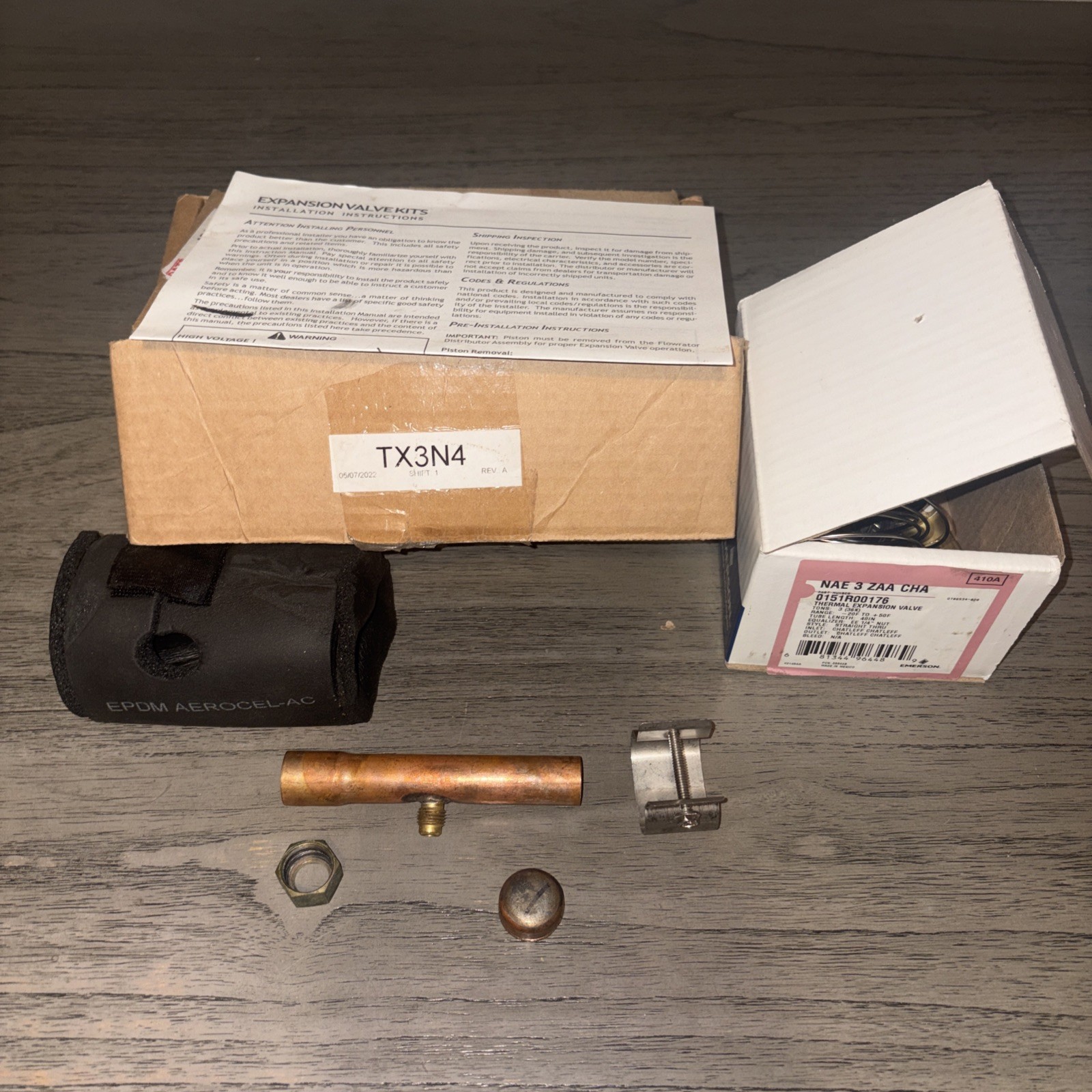 TX3N4-NAE 3 ZAA CHA 0151R00176 Thermal Expansion Valve Kit 3 TON-Emerson-New