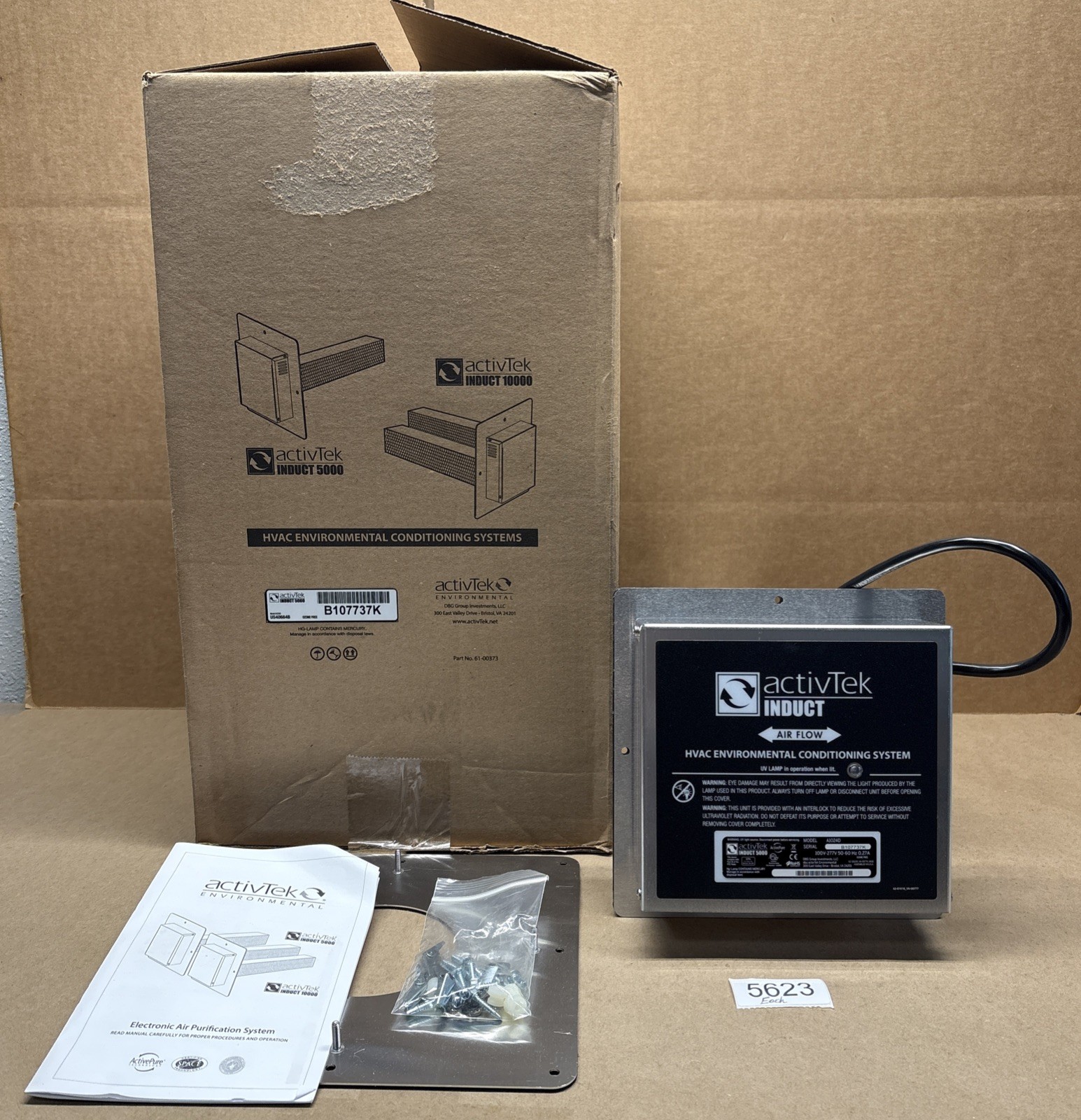 ActivTek A1024D Induct 5000 HVAC Environmental Conditioning Systems US40664B