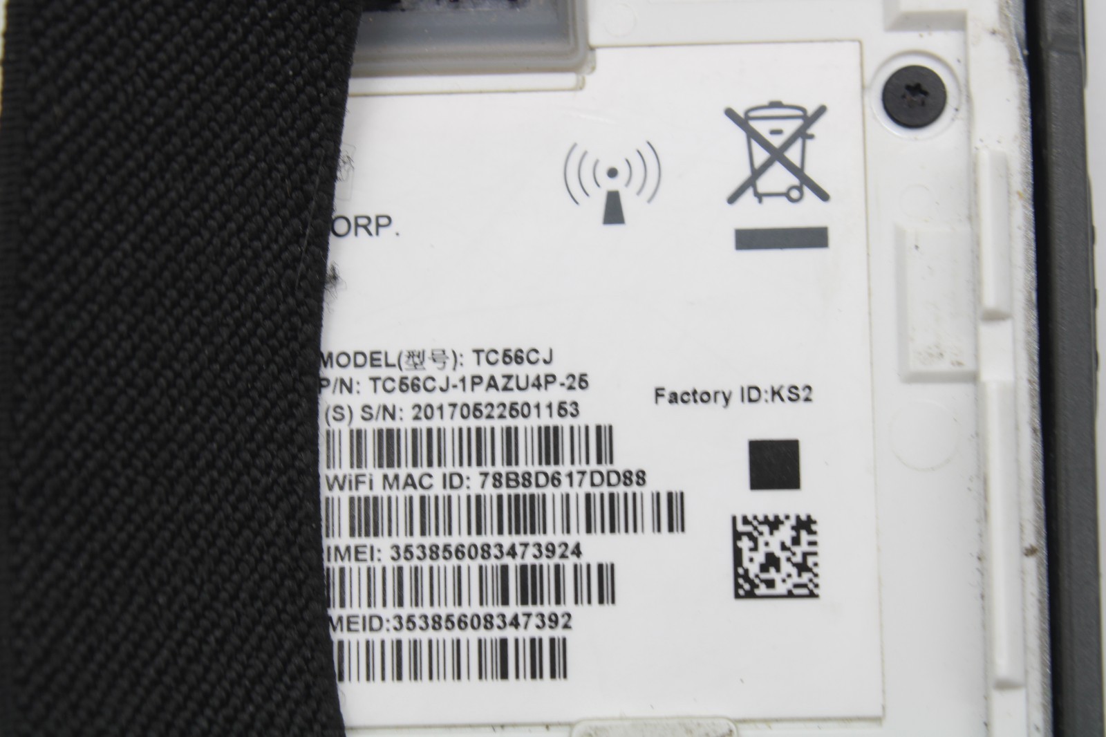 Zebra TC56 TC56CJ Android 8 GMS SE4710 2D WWAN Mobile Computer TC56CJ-1PAZU4P-25