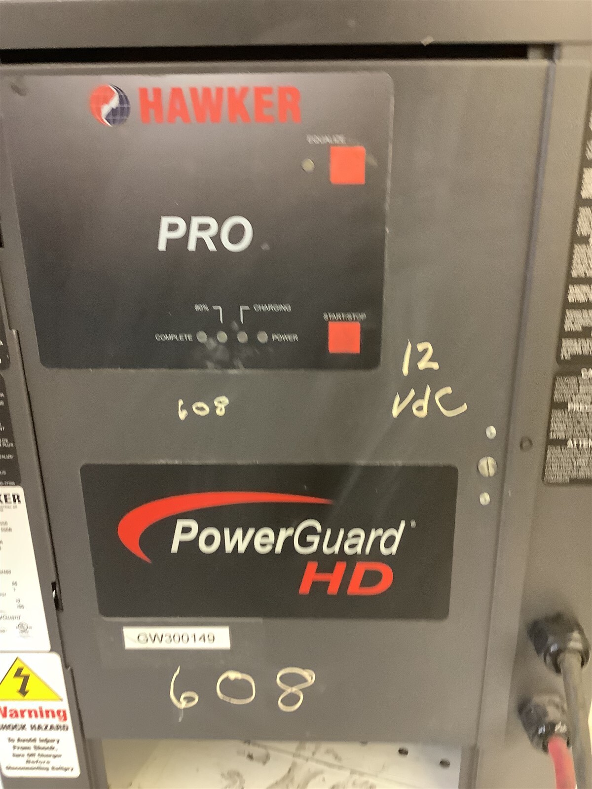 Hawker Pro Power Guard HD PH1R-6-550 Fork Lift Battery Charger
