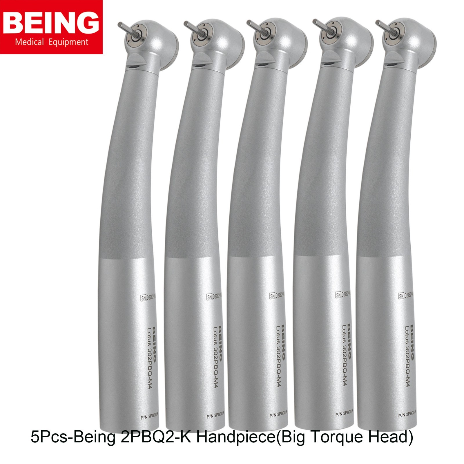 5Pcs BEING Dental High Speed Turbine Fiber Optic Handpiece for KaVo Coupler 4/6H