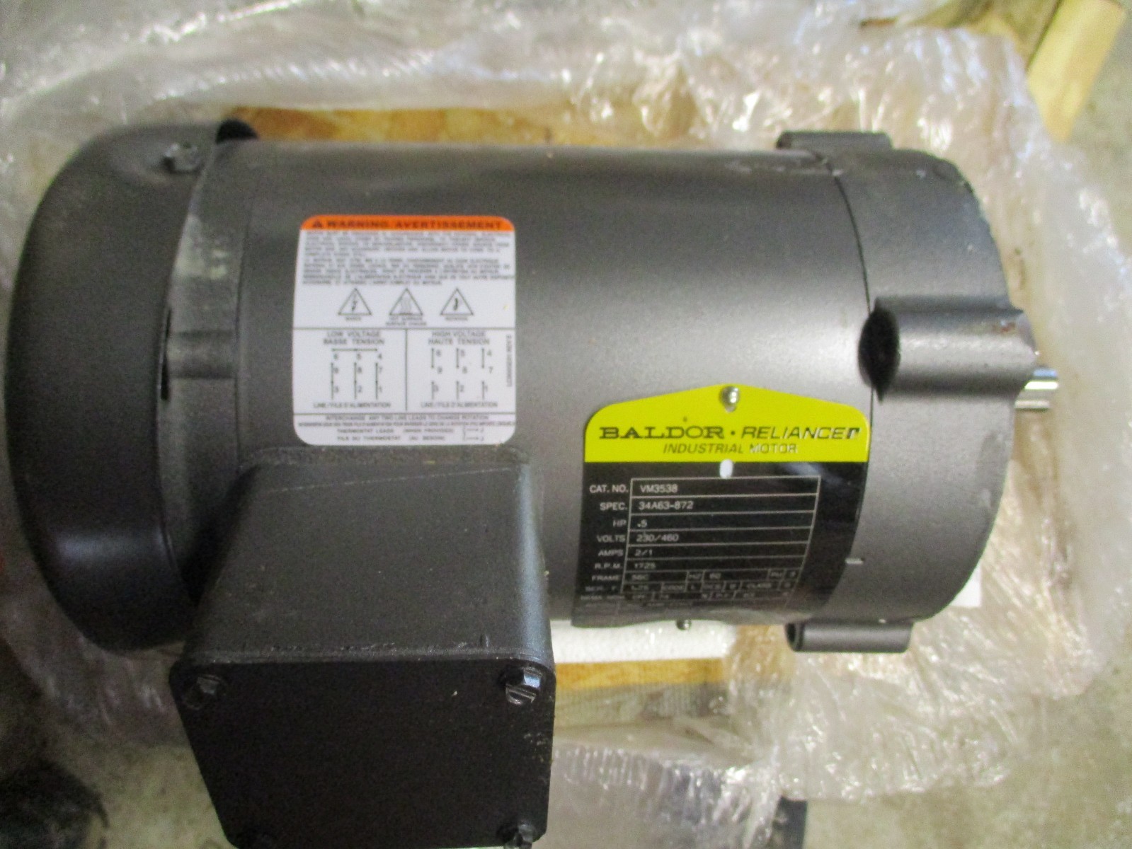 Baldor Reliance VM3538 Motor
