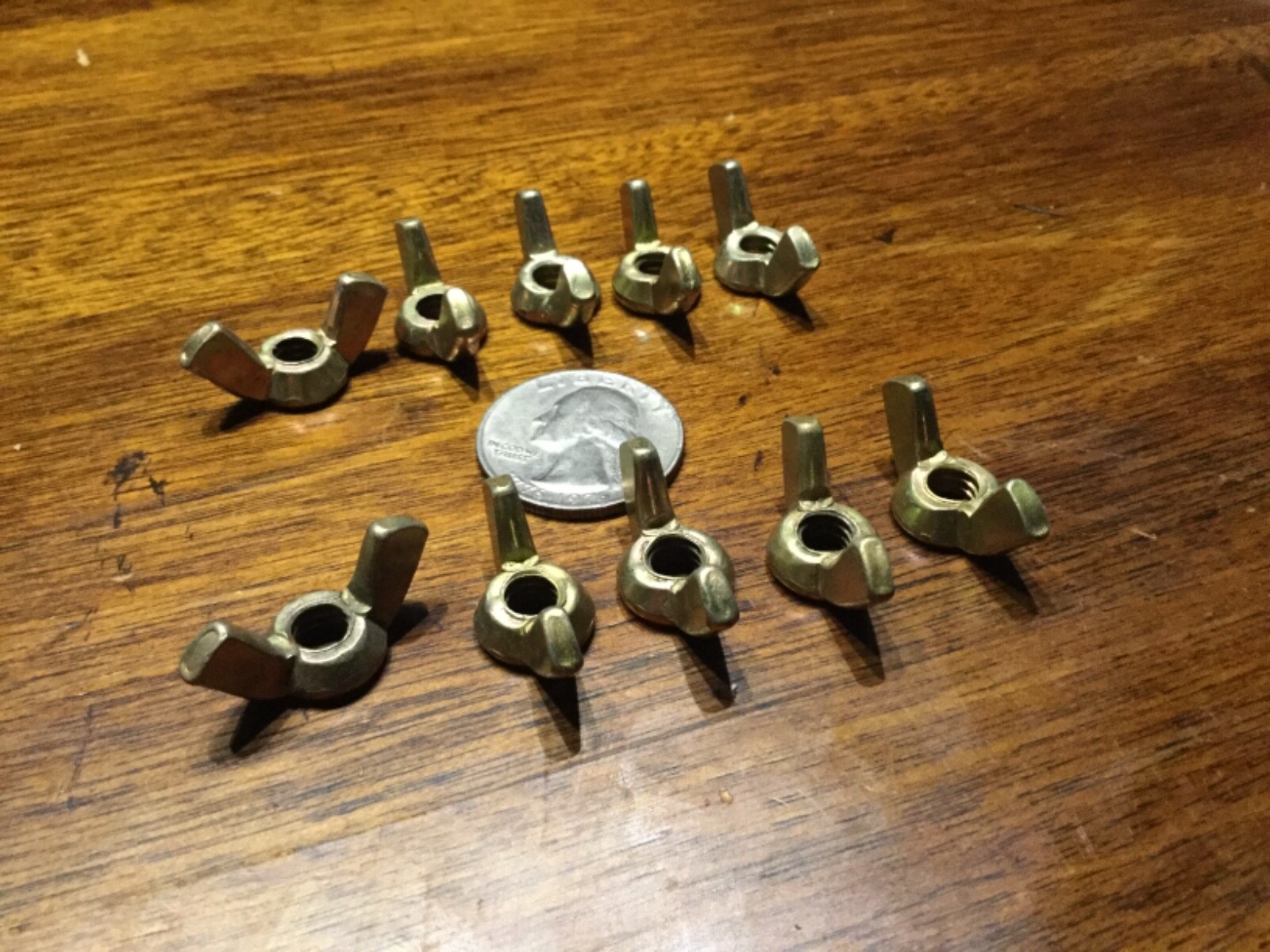 10 forged military grade aircraft steel 1/4-20 1/4 20 threaded wing nut FFN845