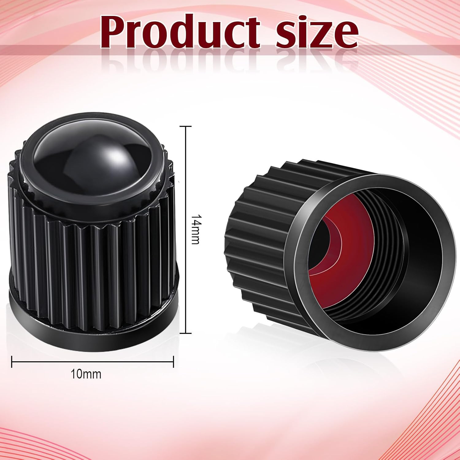 20pc Tire Valve Stem Caps Dustproof Plastic Universal Fit for Car Truck Bike