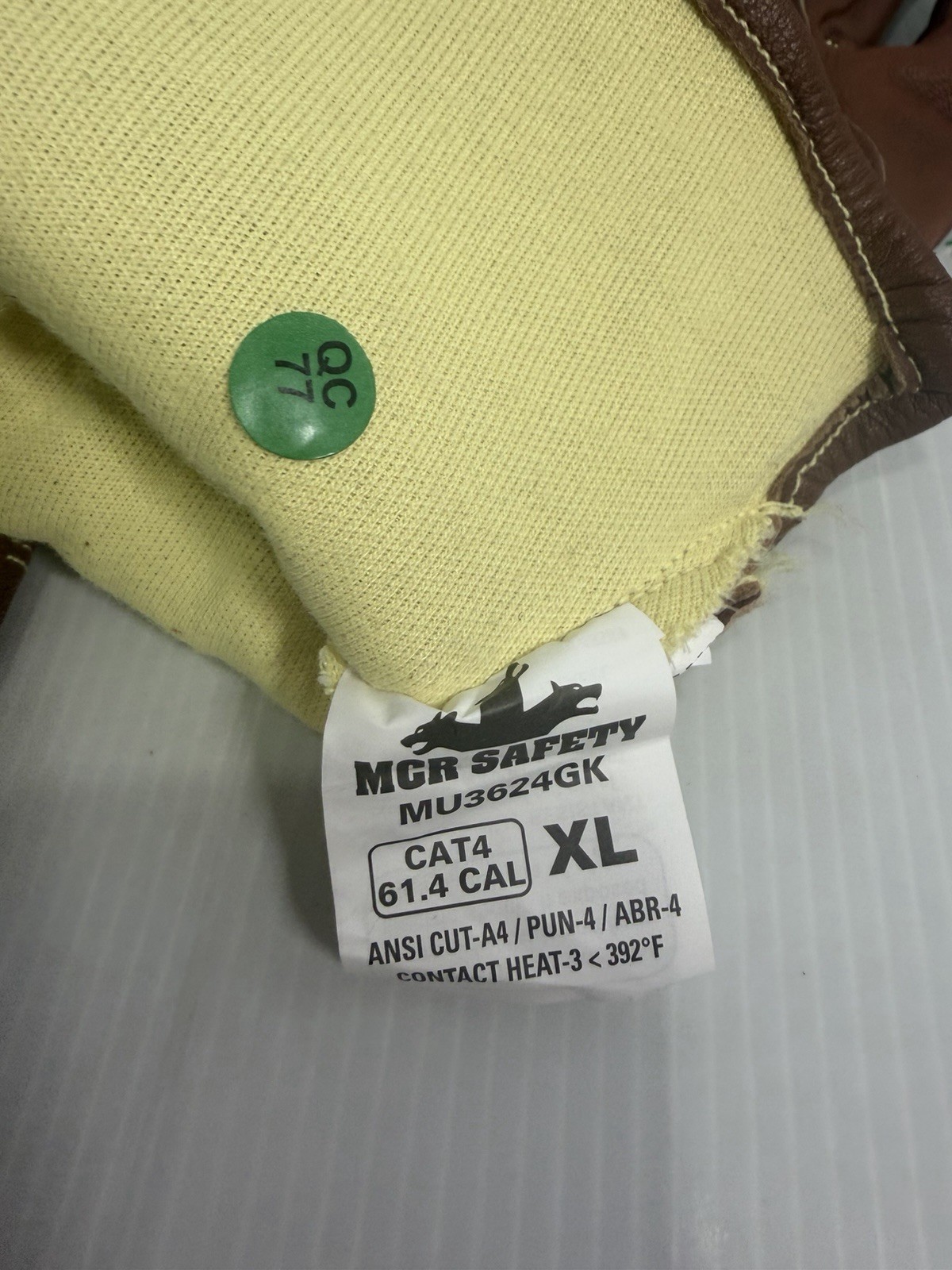 MCR Safety Mustang MU3624 Leather Welding Gloves Kevlar Lined FR Arc Rated XL