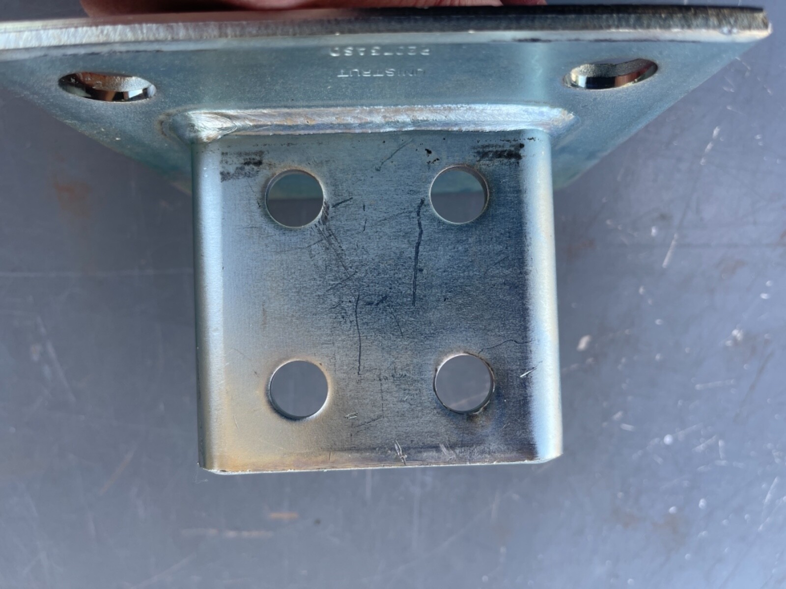 Unistrut P2073ASQ Square Post Base for 1-5/8″ Double Channel Strut