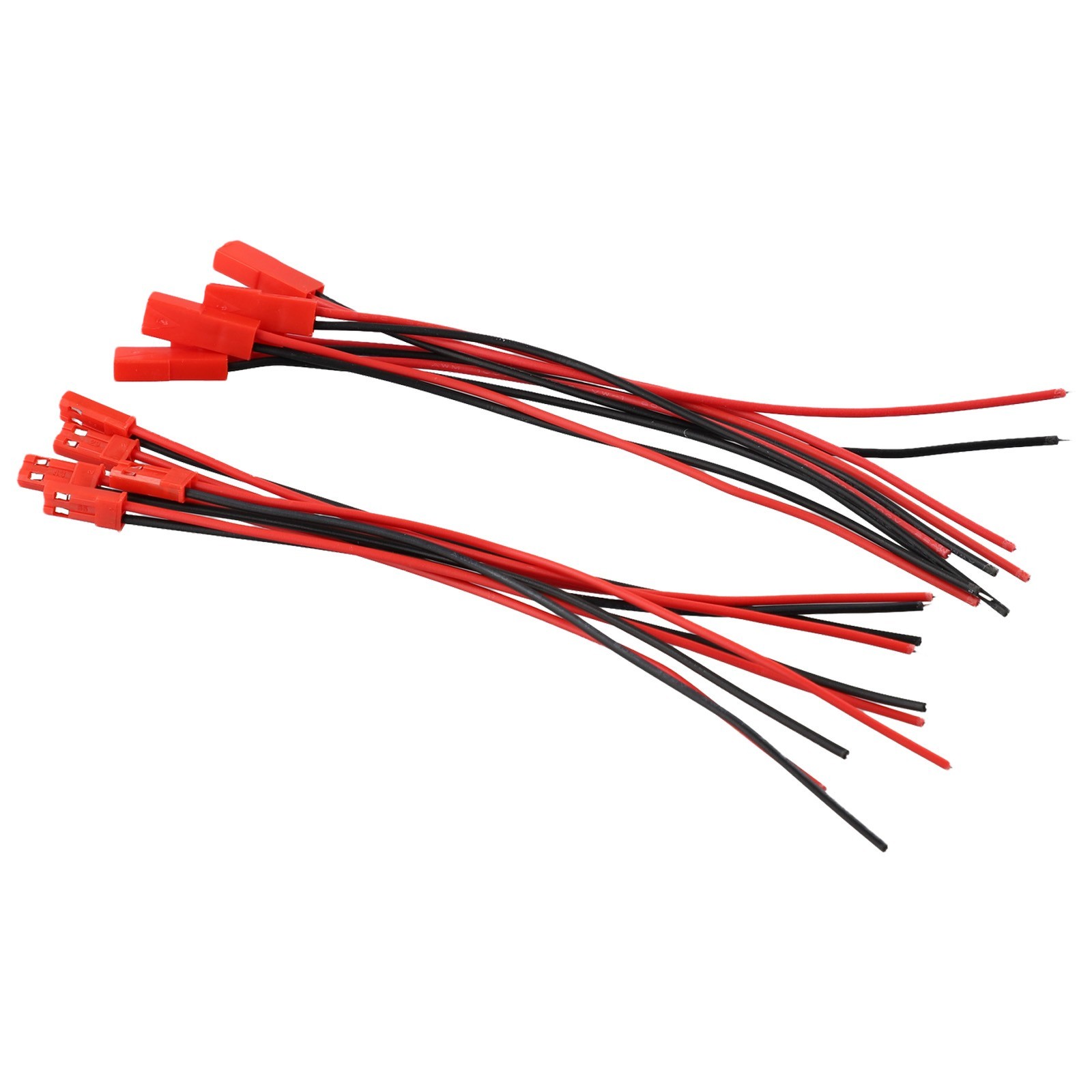 Connector Cable with 2P Assembled Connector 200mm Red + Black Wire
