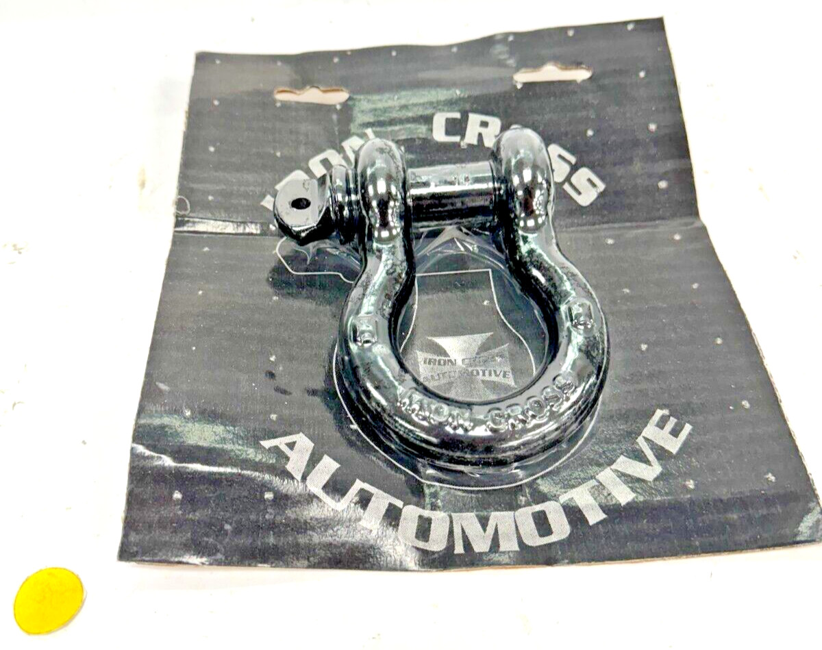 IRON CROSS 3/4″ D-RING SHACKLE 1000-01 BLACK FINISH