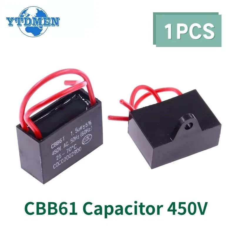 CBB61 Capacitor 450V Fan Capacitor New Start Capacitor