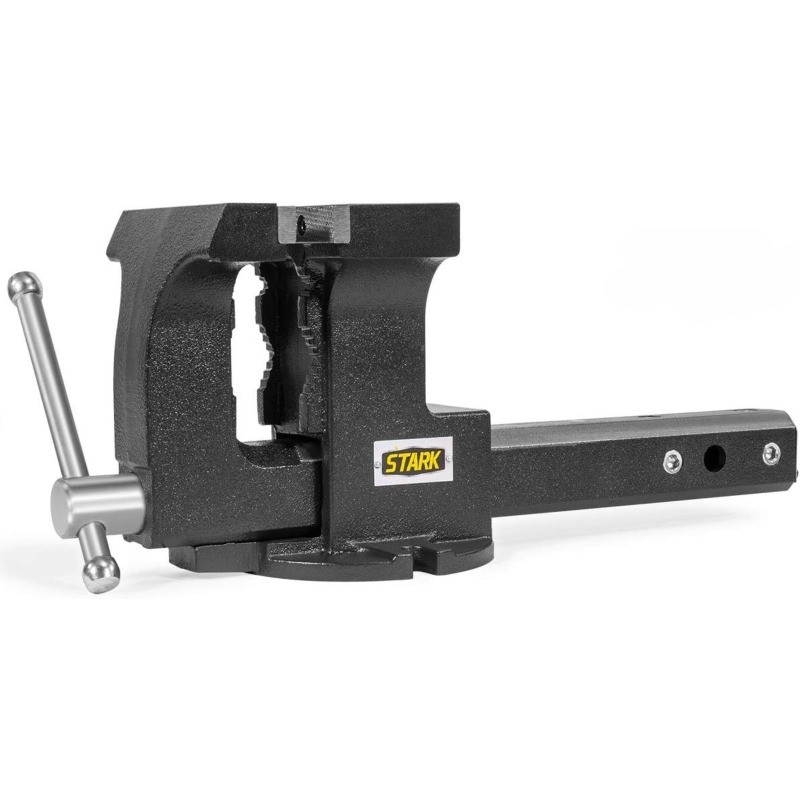 Stark USA 2-in-1 Tow Hitch Truck Vise 6″ Bench Vise Fits Standard 2″ Hitch