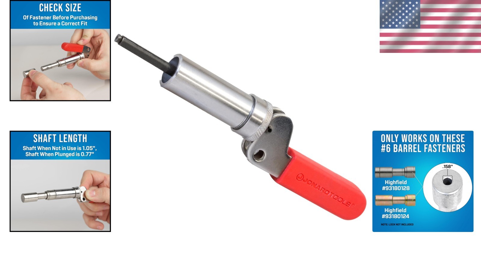 High Carbon Steel Plunger Tool 0.158” Diameter