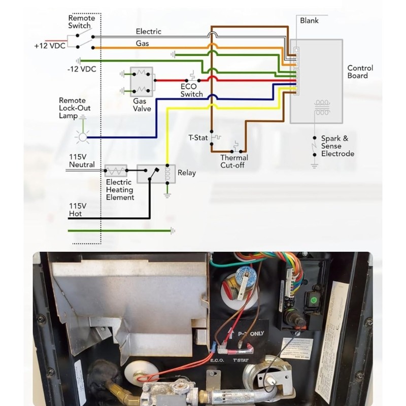 Temperature Control Circuit Board Assembly For Motorhome Heaters 938511 93868